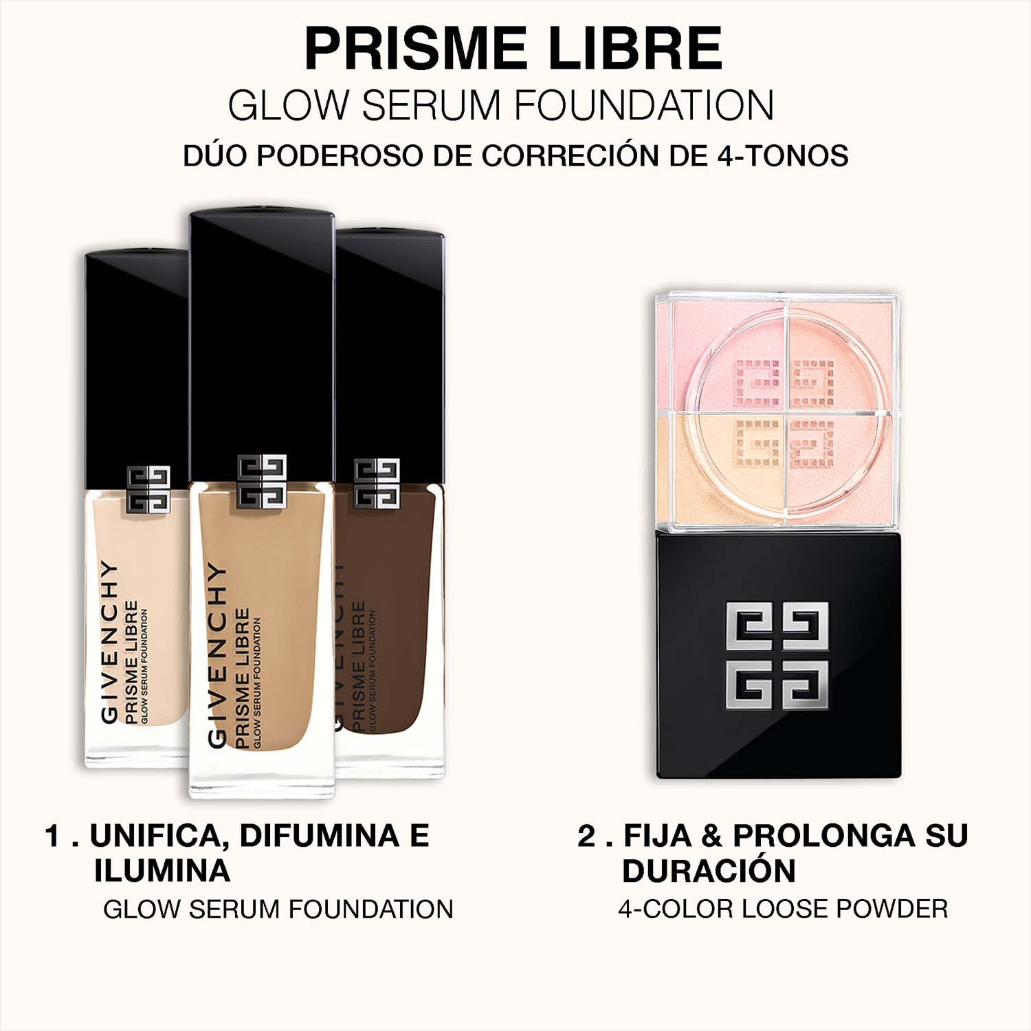 PRISME LIBRE GLOW SERUM FOUNDATION. BASE DE MAQUILLAJE EN SUERO QUE MEJORA LA PIEL, LUMINOSIDAD 24H E HIDRATACIÓN 48 H (BASE DE MAQUILLAJE EN SUERO)